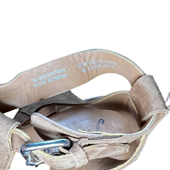 Free People Callie Cork Platform Sandals Size 7.5 US 38 EUR - Picture 9 of 9